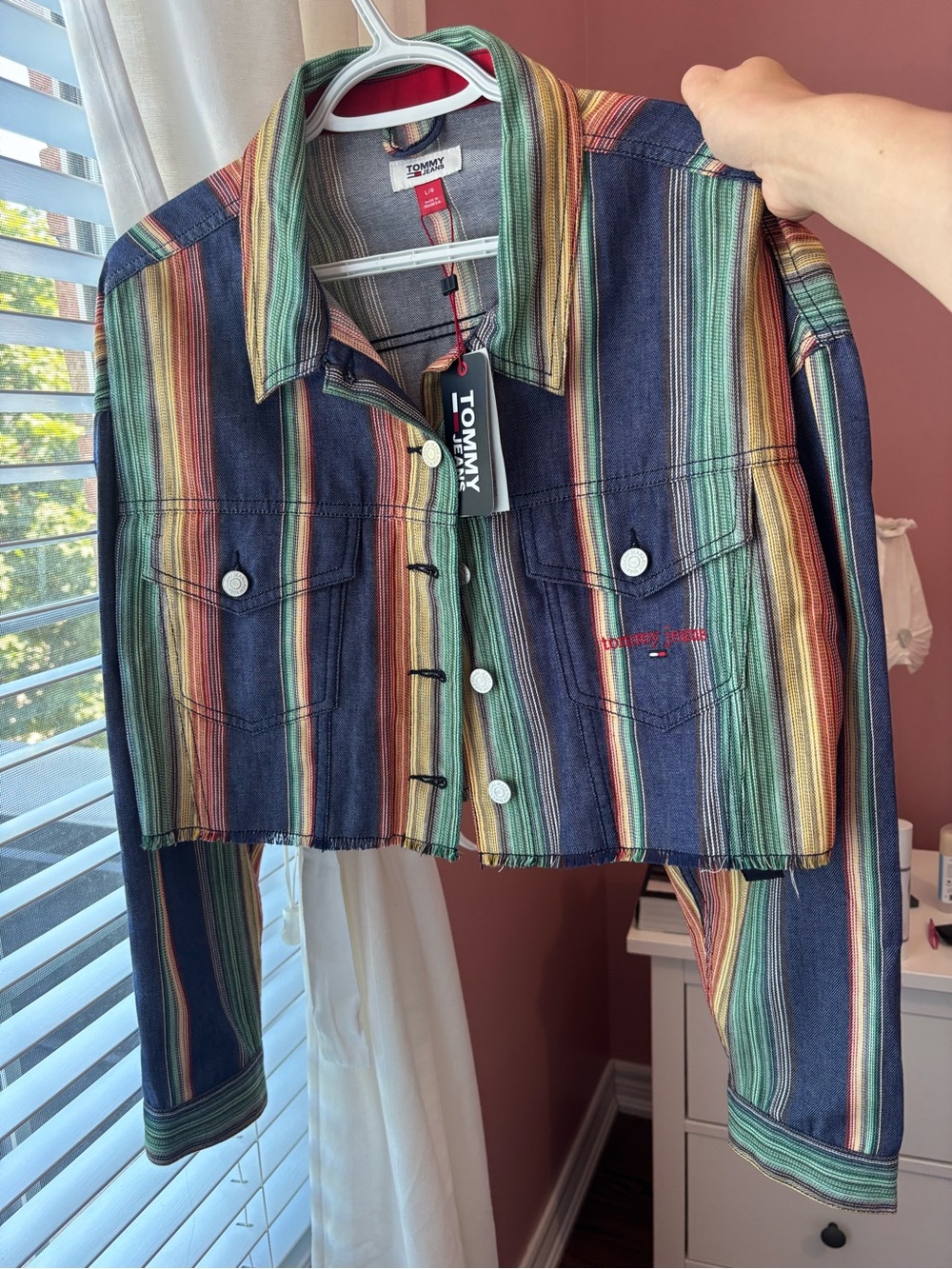 Tommy Hilfiger Multicolor Striped soft Denim Jacket